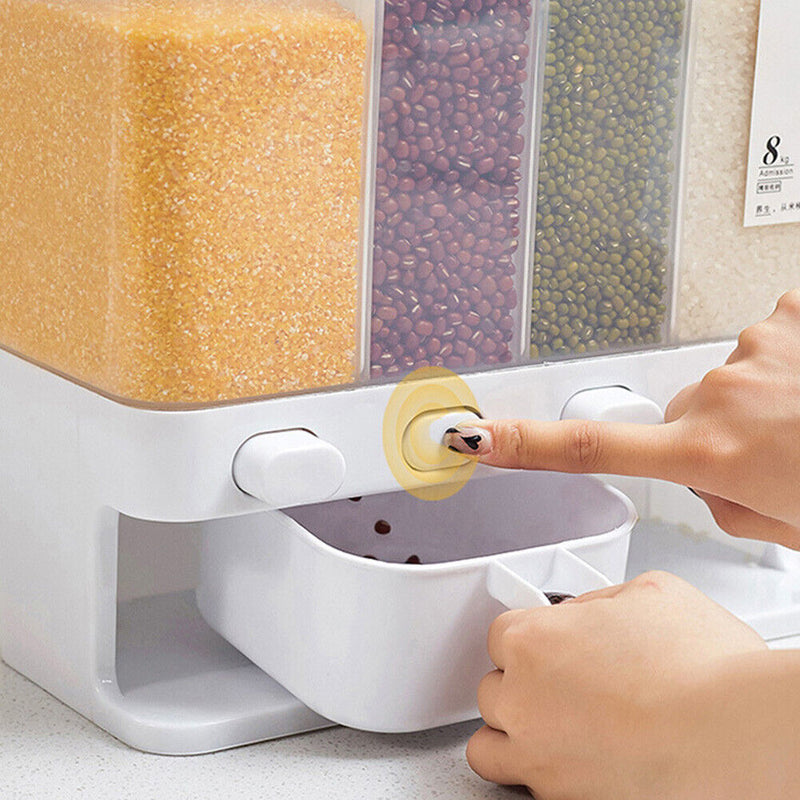 Kitchen Storage Cans Sealed Jar Grains Beans Cereal Rice Tank Food Containers