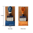 Month And Day Roller Seal Hand Account Date Seal Date roller stamp Wooden Stamp
