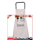 Kitchen Apron Waterproof Oil-Proof Cooking Chef Aprons with Pocket (White) Newly