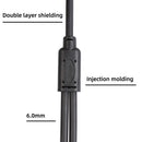 50cm 3 Pin XLR Male to Dual Female Y Splitter Adapter Cable Converter Black