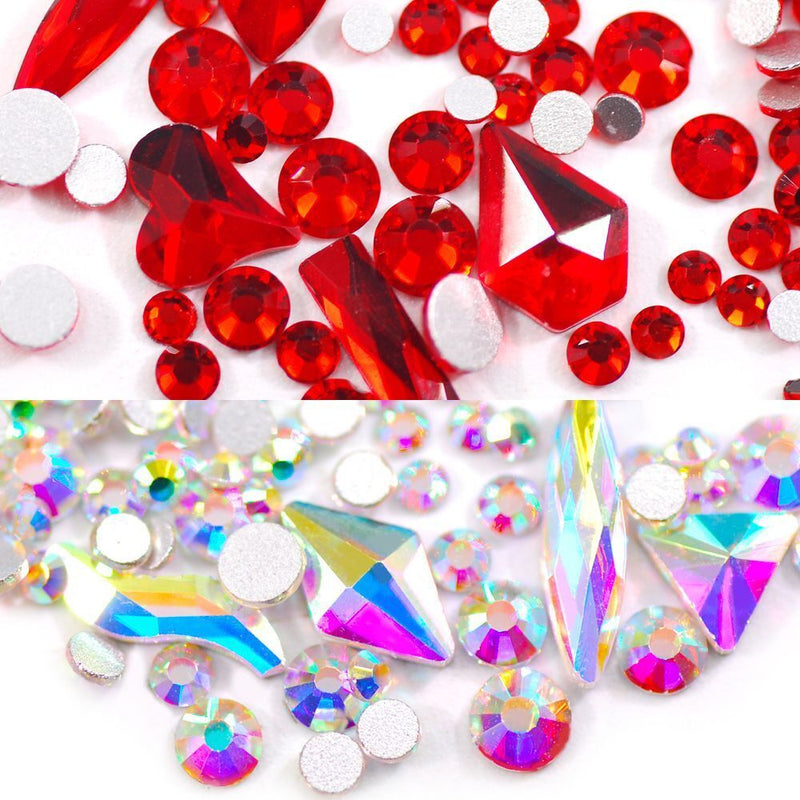 Diamond Nail Art Rhinestones Bottom Crystal Glitter Glass Flatback Rhinestone