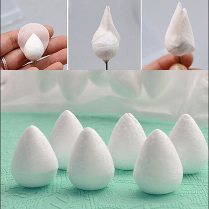 20pcs Sugar Fondant Flowers Die Oval Foam Flower Shape Tools(PM02) Newly