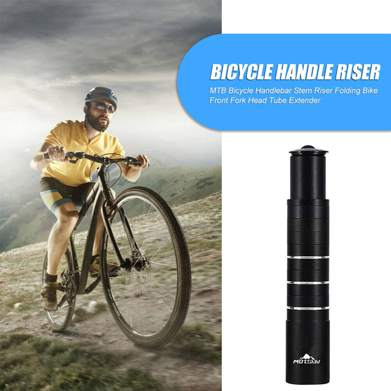 MOTSUV Bike Stem Riser Bicycle Fork Stem Extender Head Up Adaptor (180mm) Newly