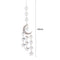 #A Exquisite Crystal Windchimes Ornament Metal Hexagon Star Moon Outdoor Garden