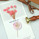 Plants Flowers Copper Stamps Head w/o Handle Craft Gifts Wax Sealing Stamp He