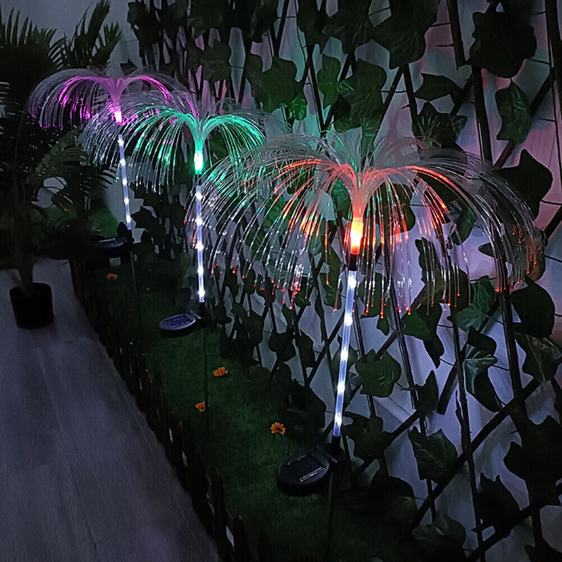 3pcs Jellyfish Solar Light - Outdoor Garden Way - Lawn Yard - LED Rod Male Lamp