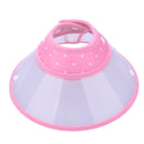 Dog Wound Recovery Cover Pet Anti-Bite Lick Medical Cone Collar (Pink M) Newly