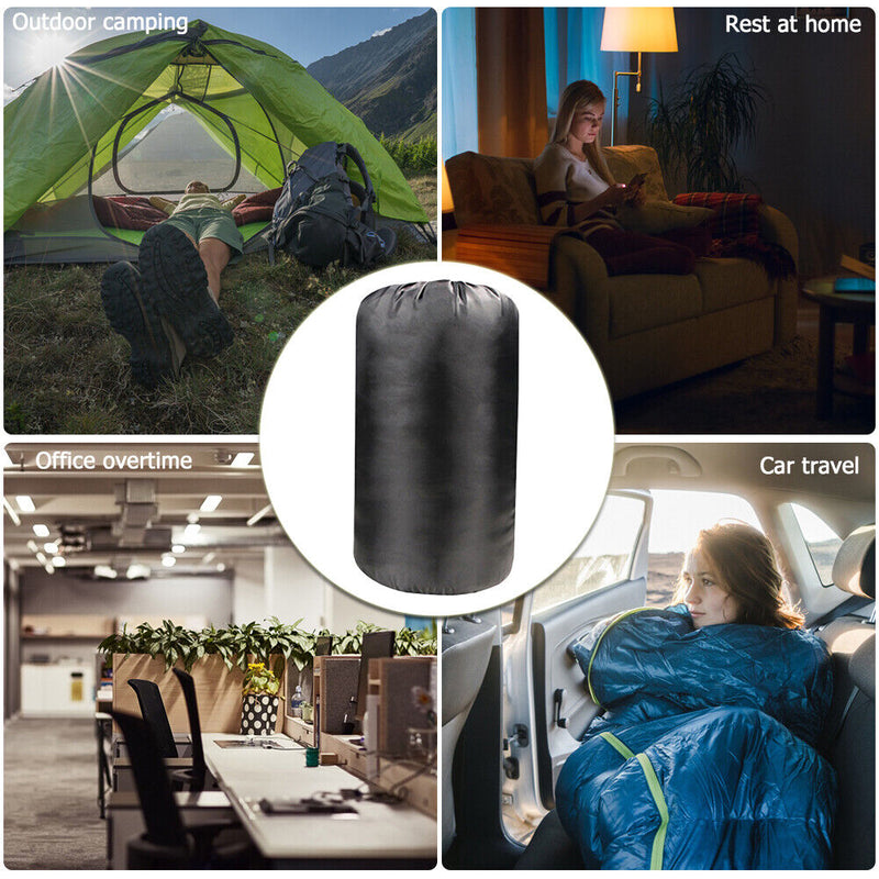 #A Ultralight Camping Envelope Sleeping Bag with Hood for Traveling Hiking Suppl