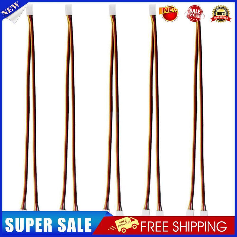 5Pcs 12V 3 Pin Female to 2/3 Pin Male PC Fan Power Splitter Extension Cable