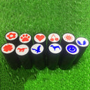 1pc Golf Ball Stamp Quick Drying Golf Ball Marker Print Seal Random Pattern