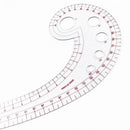 5pcs Plastic Tailor French Curve Sewing Ruler Comma Shaped Rulers