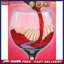 5D DIY Red Wine Glass Full Round Diamond Painting Wall Decor Rhinestone Picture