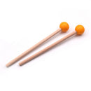 1 Pair Tongue Drum Mallet Marimba Percussion Instrument Drumstick (Yellow) Newly