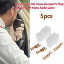 5pcs T-Type 2 Pin DC Power Connector Plug for VHF/UHF Yaesu Radio Cable Newly