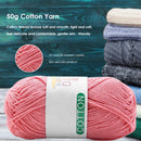 Solid Color Baby Milk Cotton Yarn Scarf Hat Sweater Supply Crochet Knitting Yarn