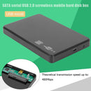 2.5 inch Hard Drive Box SATA USB2.0 HDD Case External Hard Disk Enclosure for PC
