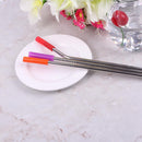 Reusable Stainless Steel Drinking Straw Set with Cleaner Brushes (M0250)