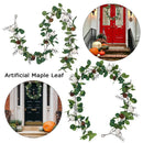 Christmas Thanksgiving Day White Pumpkin Room Decor Maple Leaf Cane Vine