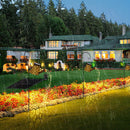 LED Shower Solar Lamp String Star Garden Projector Art Light (Bracket B) Newly