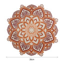 #A Wooden Carved Mandala Yoga Night Light Crafts Bedroom Atmosphere LED Lamp Gif