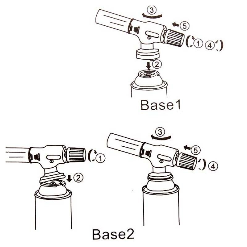 Gas Burner Flamethrower Butane Automatic Ignition Portable Camping Gas Welding