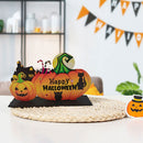 Halloween Wooden Pumpkin Ghost Hanging Door Signs Party Ornaments Decorations