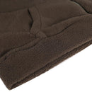 Women Thicken Fleece Winter Jacket Hooded Zipper Overcoat(Coffee)(XXXL)