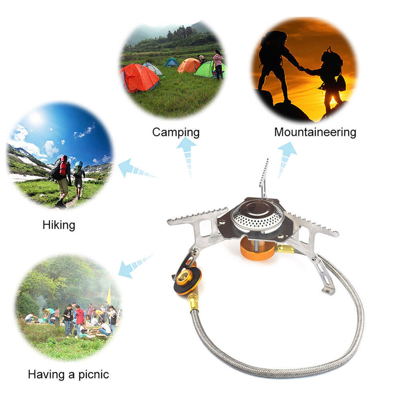 Outdoor Gas Stove Folding Camping Hiking Picnic Electronic Portable Split Stoves