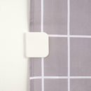 2 Pcs Shower Curtain Clips Self-adhesive Guard Curtain Fixed Clips U Shape W5X1