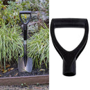 U type Black Plastic Shovel Replacement D Grip Spade Tool Handle Garden Top I3H5
