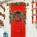 Wall Hanging Christmas Wreath Xmas Party Door Home Tree Garland OrnamentDecor~