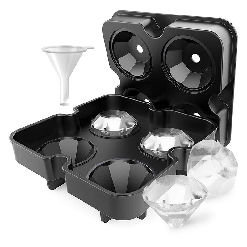 Silicone Diamond Ice Tray Set Honeycomb Square Ice Box Round Ice Hockey Bar Tool