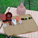 Outdoor Camping Picnic Storage Bag BBQ Tableware Hanging Organizer (Square)