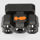 USB Rechargeable 5 LED Headlamp IPX4 Waterproof 4 Gears 500LM Warning Head Torch