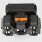 USB Rechargeable 5 LED Headlamp IPX4 Waterproof 4 Gears 500LM Warning Head Torch