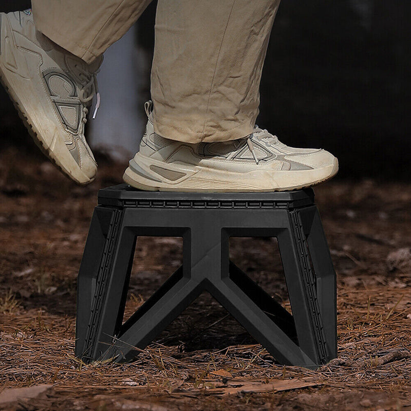 Outdoor Portable Folding Stool Camping Stools for Adults Children (Black) Newly