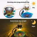 Feeders Solar Crackle Lights Hanging Patio Bird Feeder Solar Bird Feeder