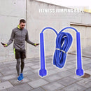 Skipping Rope PVC Adjustable Jump Rope Training Exercise Equipment (Blue) Newly