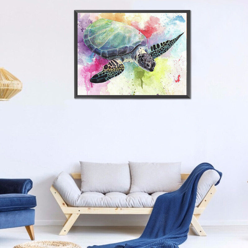 DIY Full Drill Round Diamond Painting Animal Drawing Full Drill for Artcrafts
