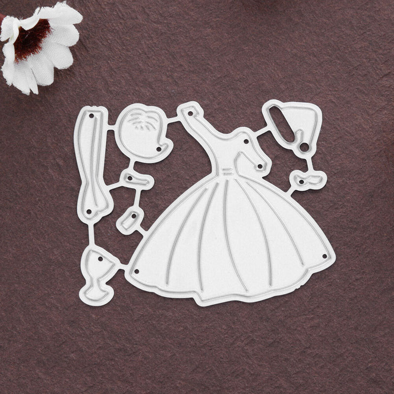 DIY Craft Cutting Dies Stencil Scrapbook Embossing Album Card Dress (GG0179-2253