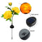 #A 3 Heads Solar Peony Flower Light Outdoor Patio Yard Pathway Garden Stakes Lam