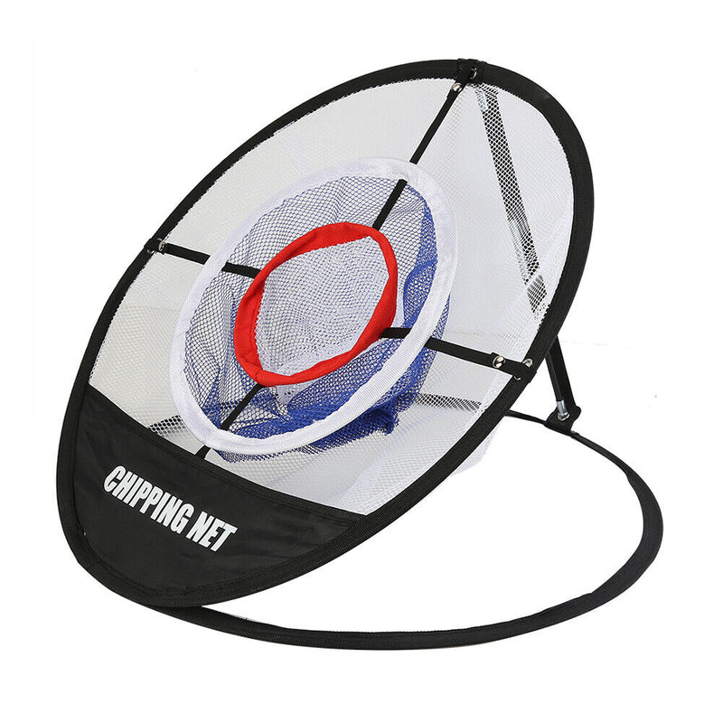 3-Layer Chipping Pitching Workout Cage Folding Golf Exercise Net with Storage
