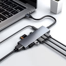 SD/TF Expander VGA USB3.0 USB Type C Hub 9 in 1 Adapter 4K HDMI PD Charging
