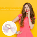 Cloth Elastic Hair Ring Rope Women Girls Bow Plaid Scrunchies Gauze Rubber Bands