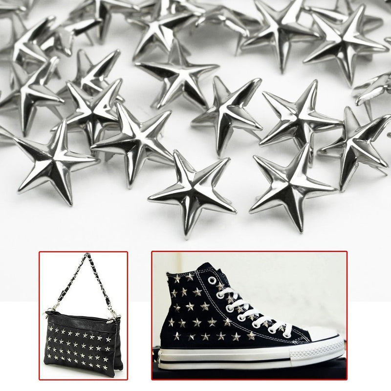 Decoration Rock Punk Studs Spikes Leather Craft Star Rivets Spots Nailhead