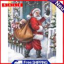 Full Cross Stitch 11CT Sending Gift Santa Counted Embroidery DIY Needlework Kits