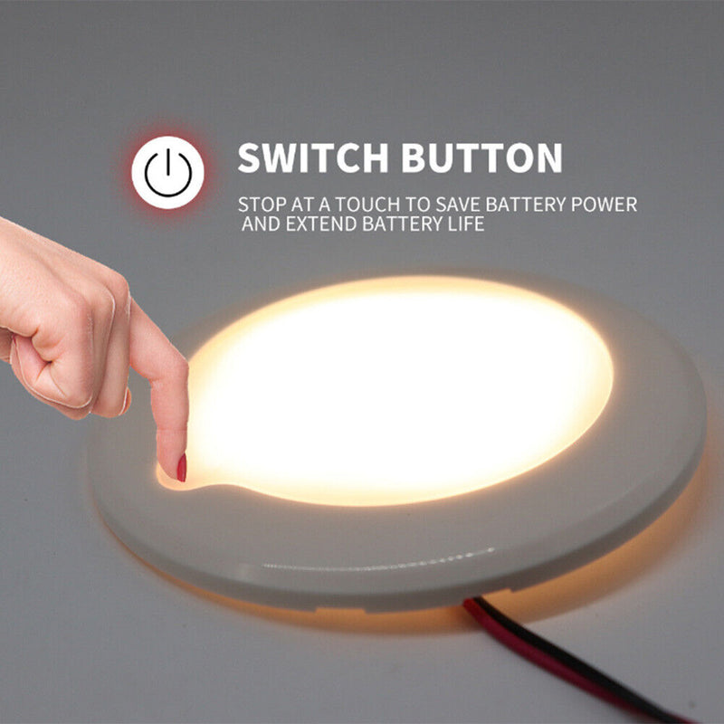 LED Touch Ceiling Light Interior Lamp for RV Caravan Ship 5 Brightness Levels