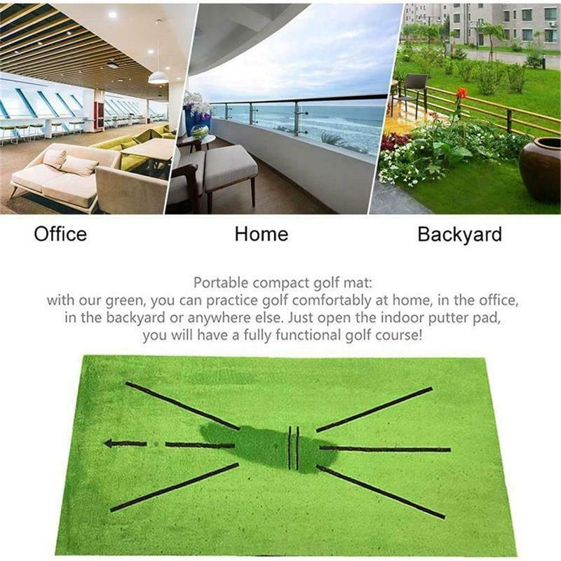 Detection Golf Training Mat Batting Golf Practice Aid Game Training Hitting Mat