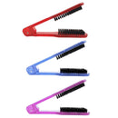 V-Shaped Random Color Splint Comb Transparent Anti-Static Hair Brushes