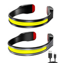 COB LED Headlight Portable 500LM Headlamps Torch for Camping Hiking (Black)